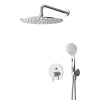 Душевая система со смесителем Cezares Leaf LEAF-DSIP-30-L-01 монтаж встраиваемая  в стену без термостата хром