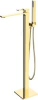 Смеситель для ванны BelBagno Luce LUC-FMT-ORO напольный 
без термостата золото