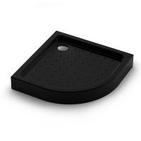 Душевой поддон низкий Veconi Tezeo acrylic TZ51B-80-C5 четверть круга акрил 80x80 черный