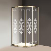 Душевой угол Cezares Giubileo GIUBILEO-R-2-100-SCORREVOLE-CP-G четверть круга  стекла , профиль 