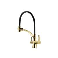 Смеситель для кухни Sancos Eri SC4001ZG с подключением к фильтру полированное золото
