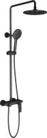 Душевая система со смесителем Timo Anni SX-2710/03 монтаж настенная без термостата черный матовый