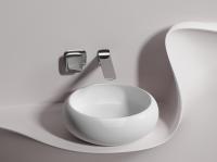 Раковина накладная круглая Ceramica Nova Element CN6050MW фарфор цвет белый матовый