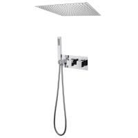Душевая система со смесителем Abber Daheim AF8255 монтаж настенная без термостата хром