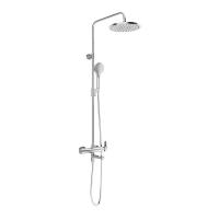 Душевая система со смесителем Ravak DS X07P642 монтаж настенная без термостата хром