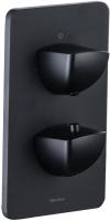 Смеситель для душа на 2 выхода Allen Brau Infinity 5.21216-31 встраиваемый в стену 
с термостатом черный матовый