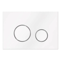 Кнопка смыва Veconi Round VFR005WCH цвет белый-хром