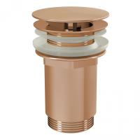 Донный клапан для раковины Ravak металл розовое золото матовое, латунь, латунь