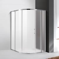 Душевой угол Cezares Molveno MOLVENO-R-11-100+30-P-Cr четверть круга  стекла рифленые, профиль хром