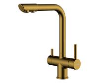 Смеситель для кухни Wasserkraft  A8387 с подключением к фильтру золото