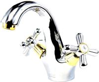 Смеситель для раковины Webert Armony AM700102017 хром/золото