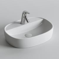 Раковина накладная овальная Ceramica Nova Element CN6036 фарфор цвет белый