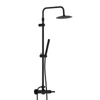 Душевая система со смесителем Damixa Scandinavian Pure 936710300 монтаж настенная без термостата черный