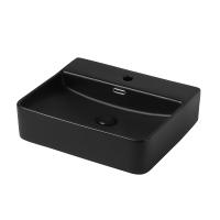 Раковина  прямоугольная Abber Rechteck AC2203MB керамика цвет черный матовый