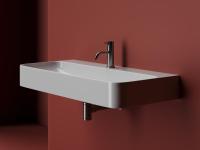 Раковина подвесная прямоугольная Ceramica Nova Aura CN2007 фарфор цвет белый