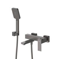 Смеситель для ванны или душа Cezares Slider SLIDER-VD-GM настенный 
без термостата оружейная сталь