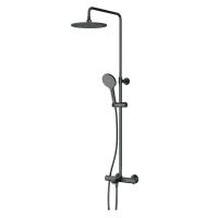 Душевая система со смесителем Am.Pm Like F0780522 монтаж настенная с термостатом черный