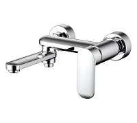 Смеситель для ванны или душа Bravat Opal F6125183CP-01-RUS настенный 
без термостата хром
