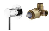Смеситель для душа на 1 выход Plumberia Selection IXO KITXO1135CR встраиваемый в стену 
без термостата хром