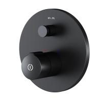 Смеситель для душа на 2 выхода Am.Pm X-Joy F85A45722 встраиваемый в стену 
без термостата черный матовый