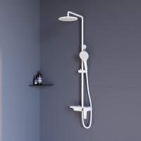 Душевая система со смесителем RGW Shower Panels 51140133-03 монтаж настенная без термостата белый