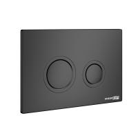 Кнопка смыва Wasserkraft Aller MB01 черный матовый пластик