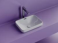 Раковина встраиваемая сверху прямоугольная Ceramica Nova Element CN6078 фарфор цвет белый