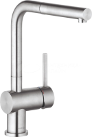 Смеситель для кухни Kludi L Steel 45851F877 без подключения к фильтру нержавеющая сталь