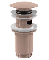 Донный клапан для раковины Ravak Click-Clack металл розовое золото матовое, латунь, латунь, латунь
