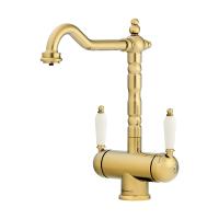 Смеситель для кухни Omoikiri Amagasaki 4994019 с подключением к фильтру золото