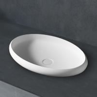 Раковина  овальная Abber STEIN AS2614 искусственный камень цвет белый матовый