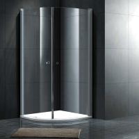 Душевой угол Gemy New Rockcoco S03082B четверть круга 100x100 стекла прозрачные, профиль хром