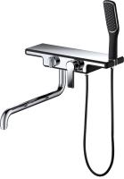 Смеситель для ванны или душа D&K Berlin DA1453315 настенный 
без термостата черный