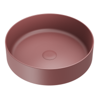 Раковина накладная круглая Omoikiri Mira 4972068 керамика цвет коричневый