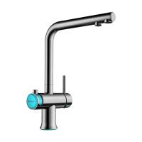 Смеситель для кухни Omoikiri Hotaru 4994029 с подключением к фильтру нержавеющая сталь/голубой