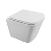 Унитаз подвесной BelBagno Due BB3103CHR/SC Rimless фаянс белый