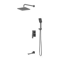 Душевая система со смесителем Grossman Classic 501.K35.04.420 монтаж встраиваемая  в стену без термостата графит