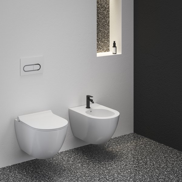 Смеситель для биде Ravak Eleganta X070295 латунь черный матовый