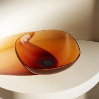 Раковина  квадратная  Abber Kristall AT2806Opal полиэфирная смола цвет коричневый