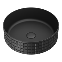 Раковина накладная круглая Omoikiri Akira 4972073 керамика цвет черный