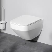 Унитаз подвесной Am.Pm Inspire V2.0 C50A1700MWSC Rimless дюропласт нержавеющая сталь фарфор белый матовый