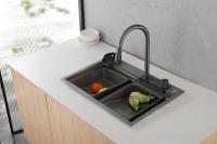 Кухонная мойка Abber Wasser Kreis AF2194NG 68 см нержавеющая сталь