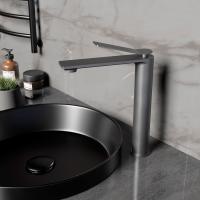 Смеситель для раковины Vincea Verse VBF-2VE2GM вороненая сталь