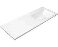 Раковина мебельная над стиральной машиной прямоугольная Эстет Даллас ФР-00001528 литьевой мрамор цвет белый