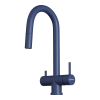 Смеситель для кухни Omoikiri Akita-S 4994438 с подключением к фильтру indigo blue