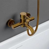 Смеситель для ванны или душа Damixa Scandinavian Pure 361000600 настенный 
без термостата золото