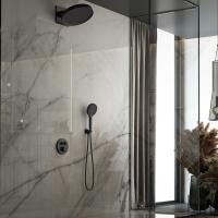 Душевая система со смесителем Vincea Inspire VSFW-3I22MT3MB монтаж встраиваемая в стену с термостатом матовый черный