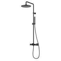 Душевая система со смесителем Cezares Eco ECO-CD-T-NOP монтаж настенная с термостатом черный матовый