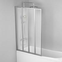 Шторка для ванны складная  Am.Pm Like W80BS-100-140CT 100 см, стекла прозрачные, профиль хром