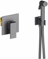 Гигиенический душ Timo Selene 2089/03SM встраиваемый в стену черный